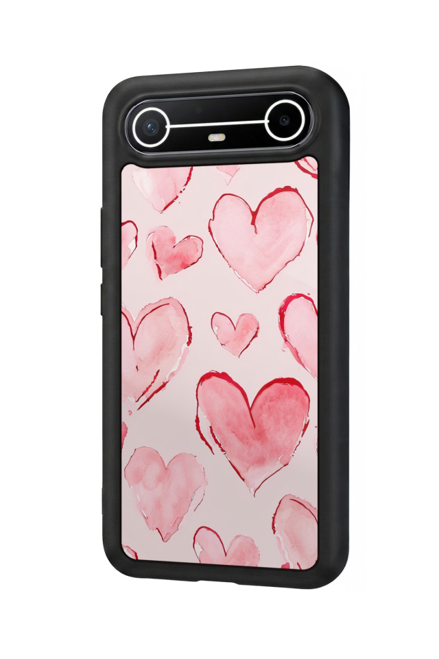 Tecno Spark Slim 5G Uyumlu Kalp Love Tasarımlı Glossy Premium Kılıf