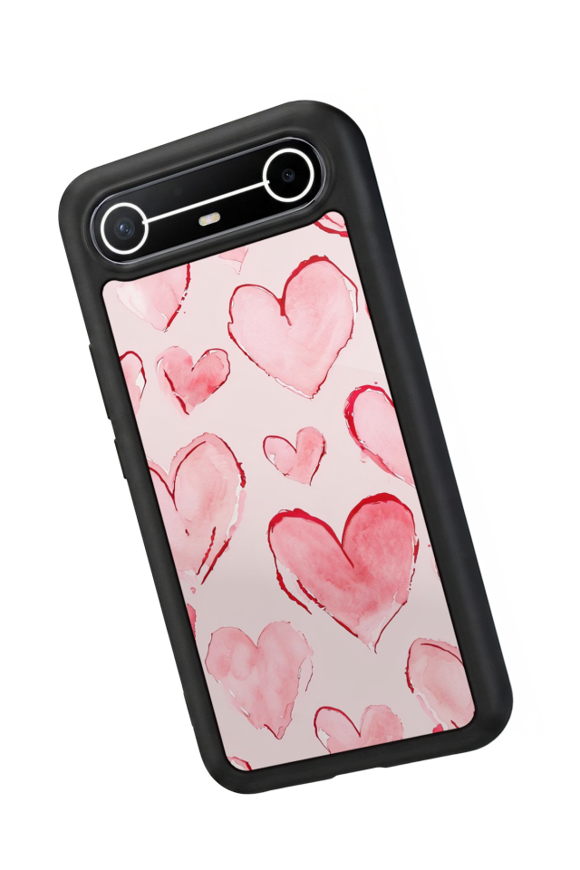 Tecno Spark Slim 5G Uyumlu Kalp Love Tasarımlı Glossy Premium Kılıf