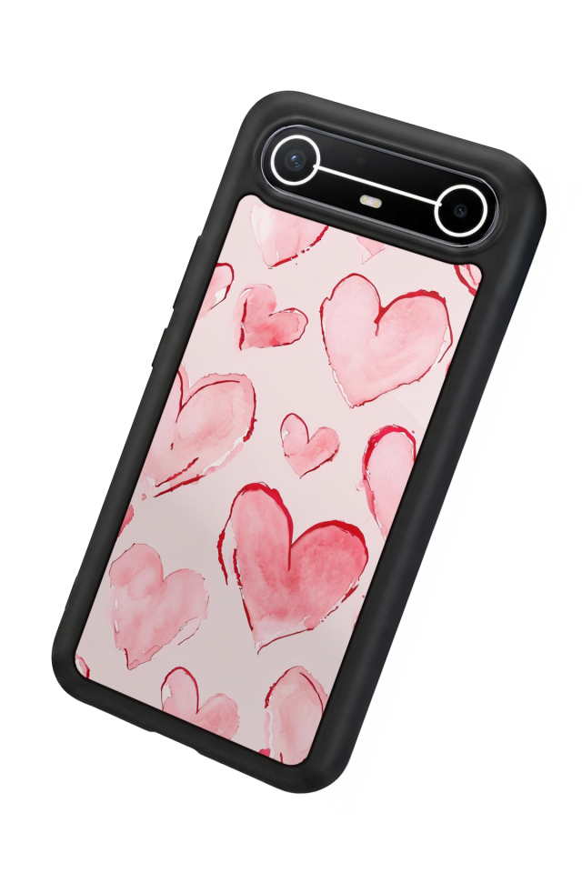 Tecno Spark Slim 5G Uyumlu Kalp Love Tasarımlı Glossy Premium Kılıf