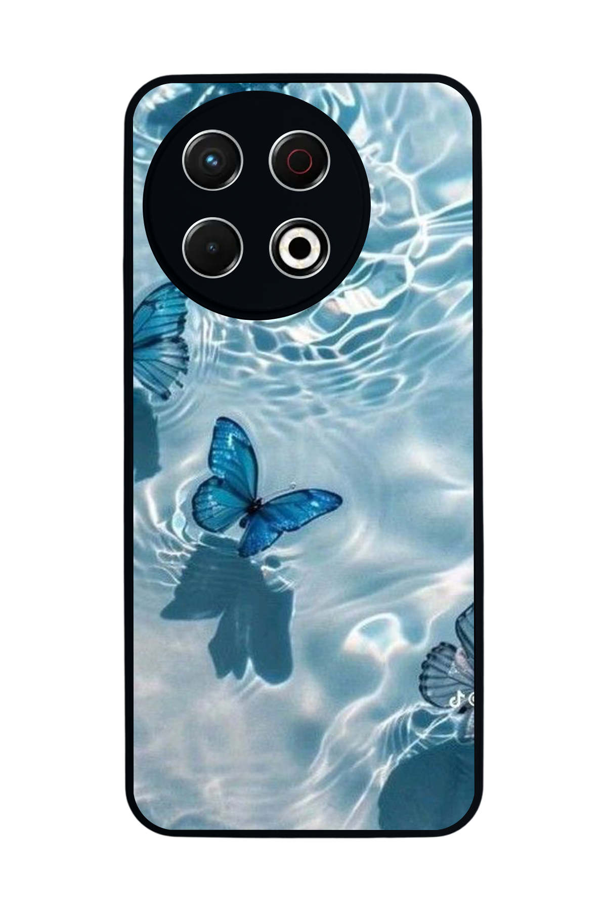 Tecno Spark 30 Pro Uyumlu Kelebek Tasarımlı Glossy Premium Kılıf