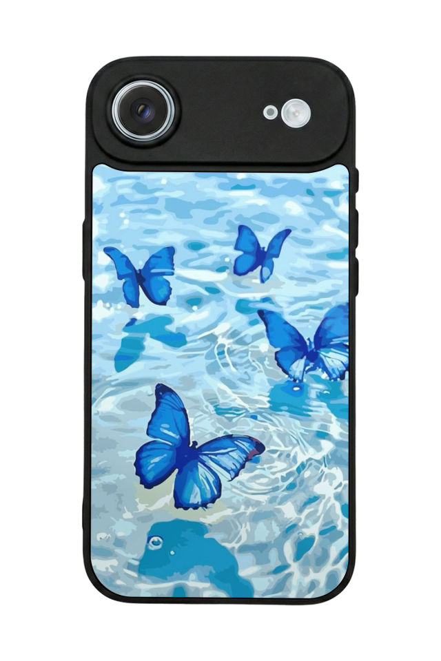 iPhone 17 Air Uyumlu Kelebek Tasarımlı Glossy Premium Kılıf