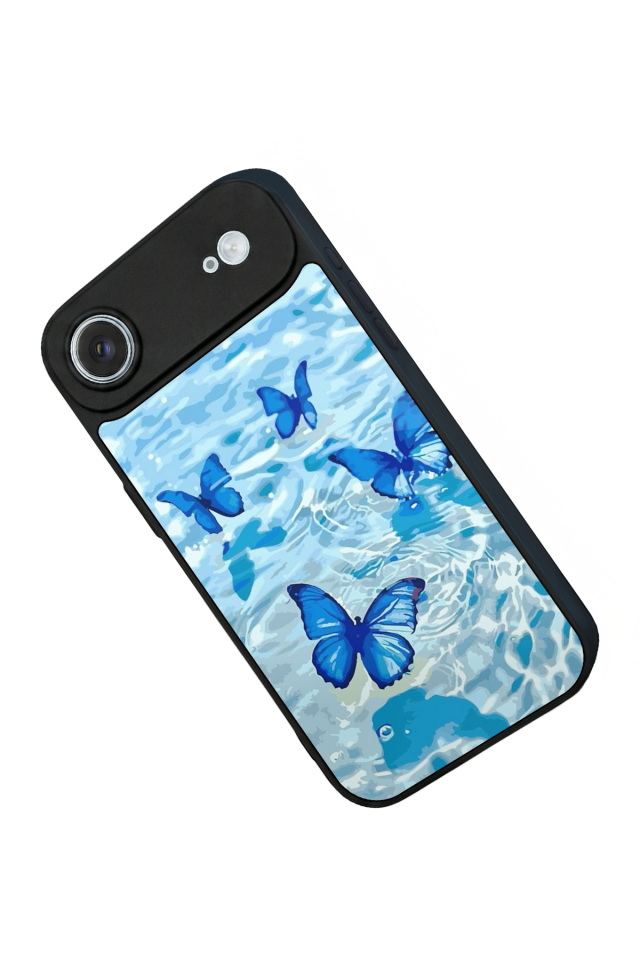 iPhone 17 Air Uyumlu Kelebek Tasarımlı Glossy Premium Kılıf