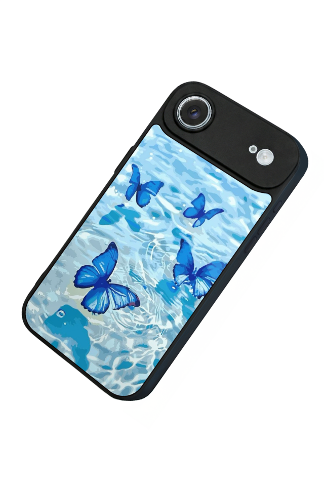 iPhone 17 Air Uyumlu Kelebek Tasarımlı Glossy Premium Kılıf