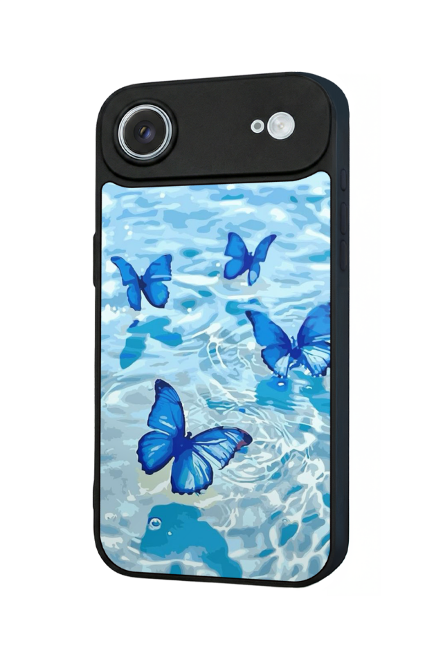 iPhone 17 Air Uyumlu Kelebek Tasarımlı Glossy Premium Kılıf