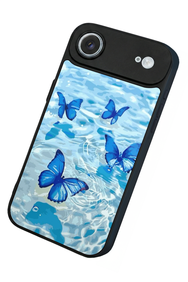 iPhone 17 Air Uyumlu Kelebek Tasarımlı Glossy Premium Kılıf