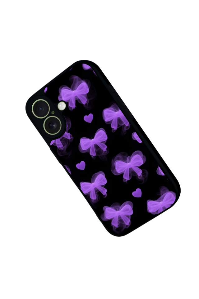 iPhone 17 Uyumlu Kurdele Tasarımlı Glossy Premium Kılıf