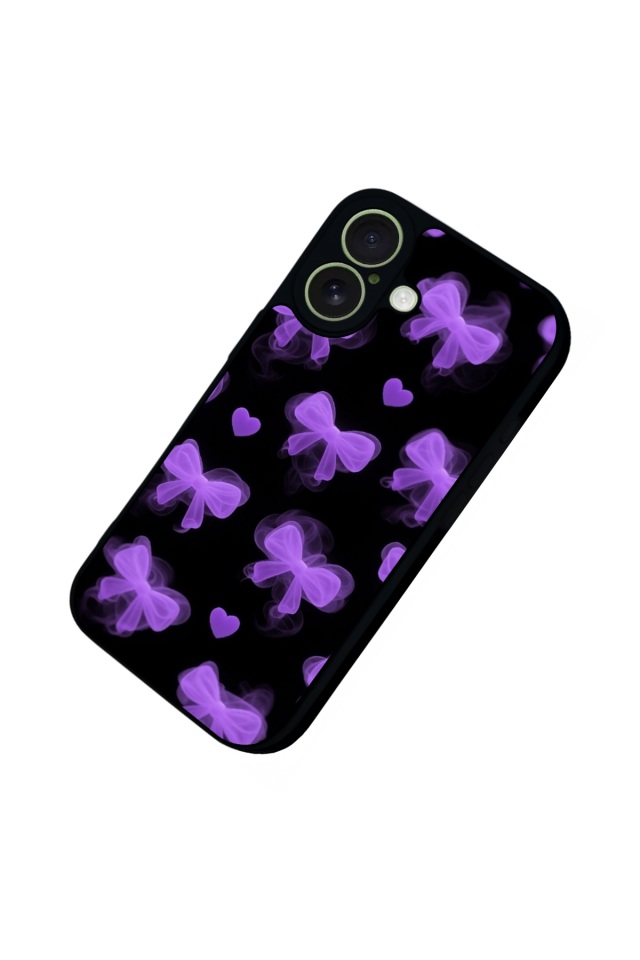 iPhone 17 Uyumlu Kurdele Tasarımlı Glossy Premium Kılıf