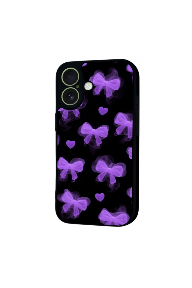 iPhone 17 Uyumlu Kurdele Tasarımlı Glossy Premium Kılıf