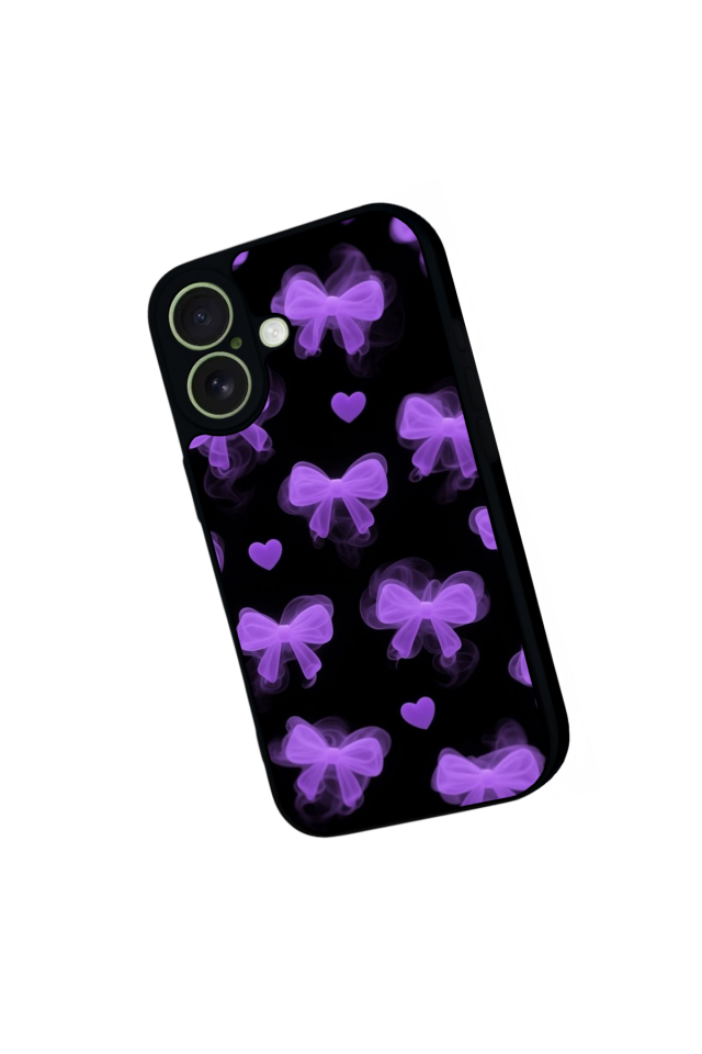 iPhone 17 Uyumlu Kurdele Tasarımlı Glossy Premium Kılıf