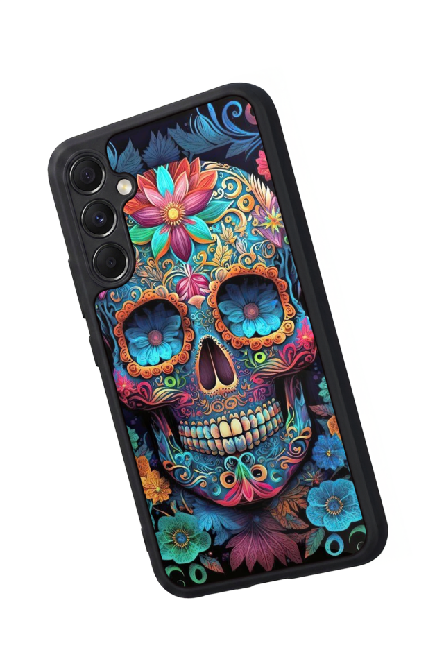 Samsung Galaxy M34 Uyumlu KuruKafa Tasarımlı Glossy Premium Kılıf