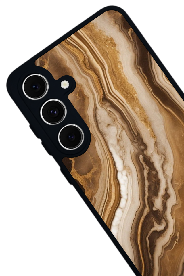 Samsung Galaxy A16 Uyumlu Mermer Marble Tasarımlı Glossy Premium Kılıf