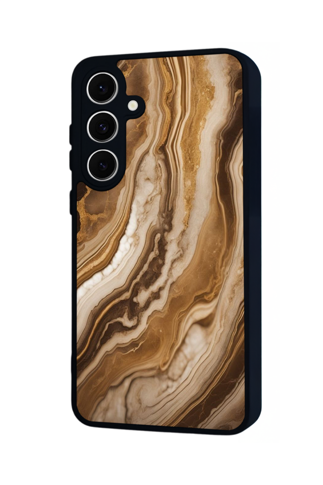 Samsung Galaxy A16 Uyumlu Mermer Marble Tasarımlı Glossy Premium Kılıf