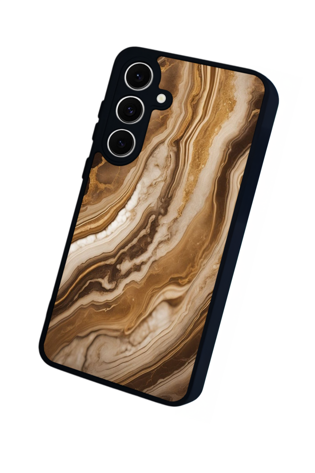 Samsung Galaxy A16 Uyumlu Mermer Marble Tasarımlı Glossy Premium Kılıf
