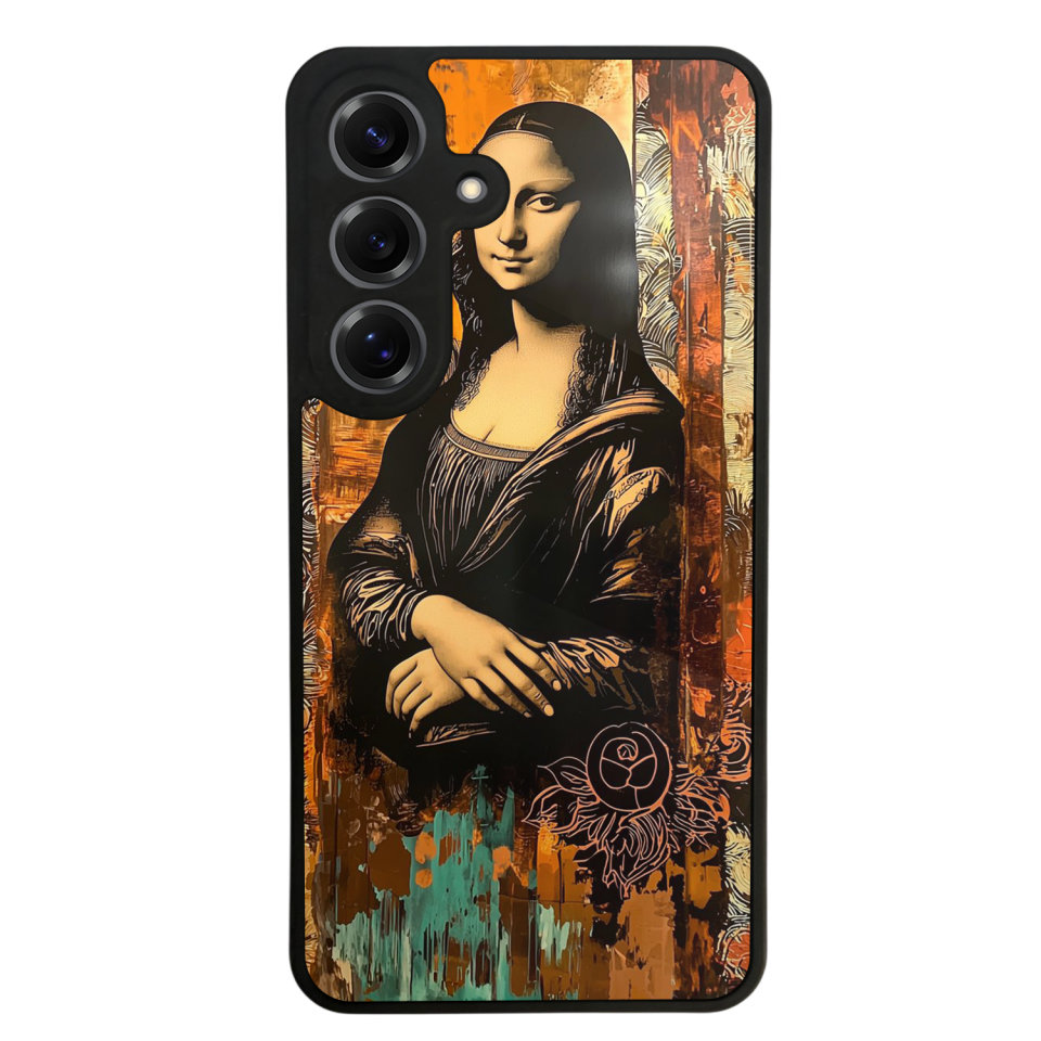 Samsung Galaxy S25 Uyumlu Monalisa Tasarımlı Glossy Premium Kılıf