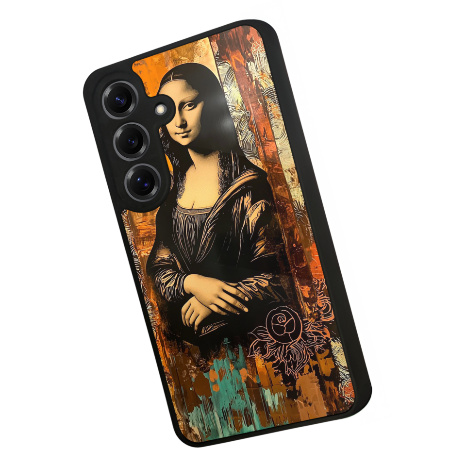 Samsung Galaxy S25 Uyumlu Monalisa Tasarımlı Glossy Premium Kılıf