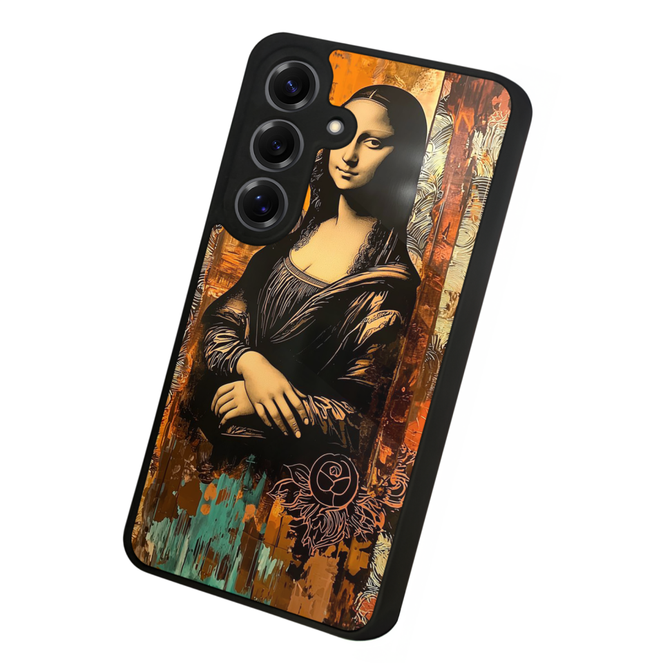 Samsung Galaxy S25 Uyumlu Monalisa Tasarımlı Glossy Premium Kılıf