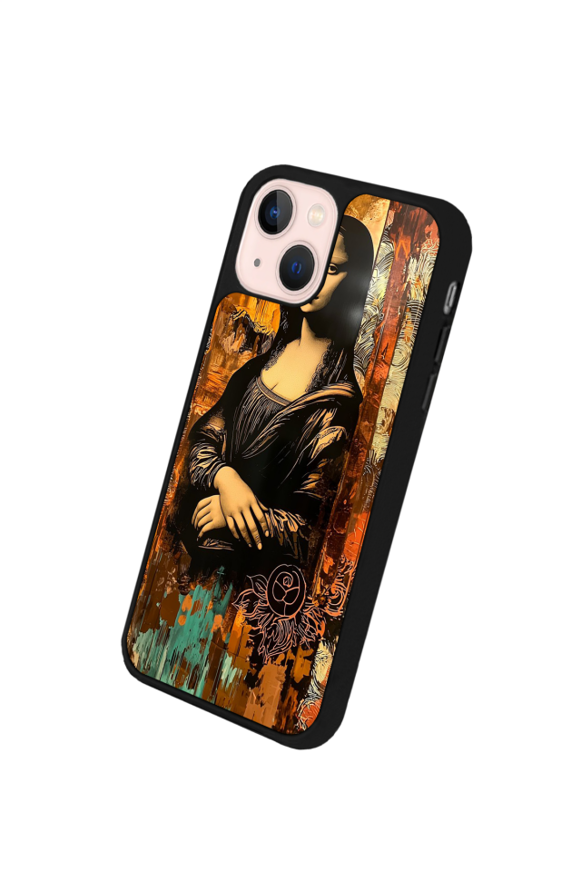 iPhone 13/14 Uyumlu Monalisa Tasarımlı Glossy Premium Kılıf