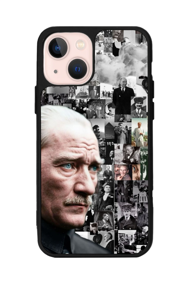iPhone 15 Plus Uyumlu Mustafa Kemal Ataturk Tasarımlı Glossy Premium Kılıf
