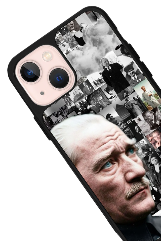iPhone 15 Plus Uyumlu Mustafa Kemal Ataturk Tasarımlı Glossy Premium Kılıf