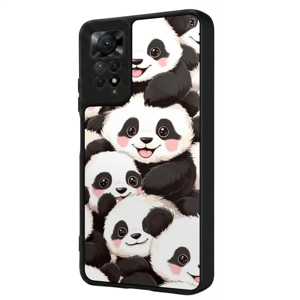 Xiaomi Redmi Note 12 Pro Uyumlu Panda Tasarımlı Glossy Premium Kılıf