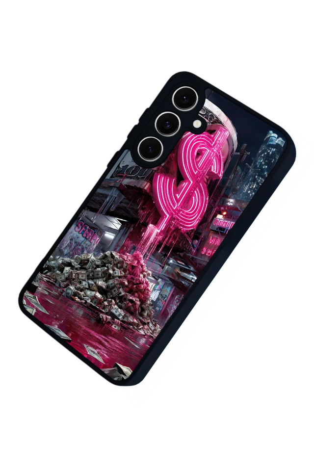 Samsung Galaxy S24 FE Uyumlu Para Tasarımlı Glossy Premium Kılıf