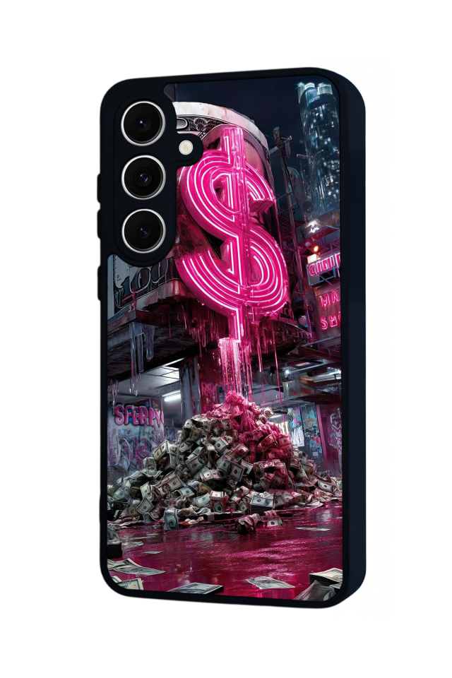 Samsung Galaxy S24 FE Uyumlu Para Tasarımlı Glossy Premium Kılıf