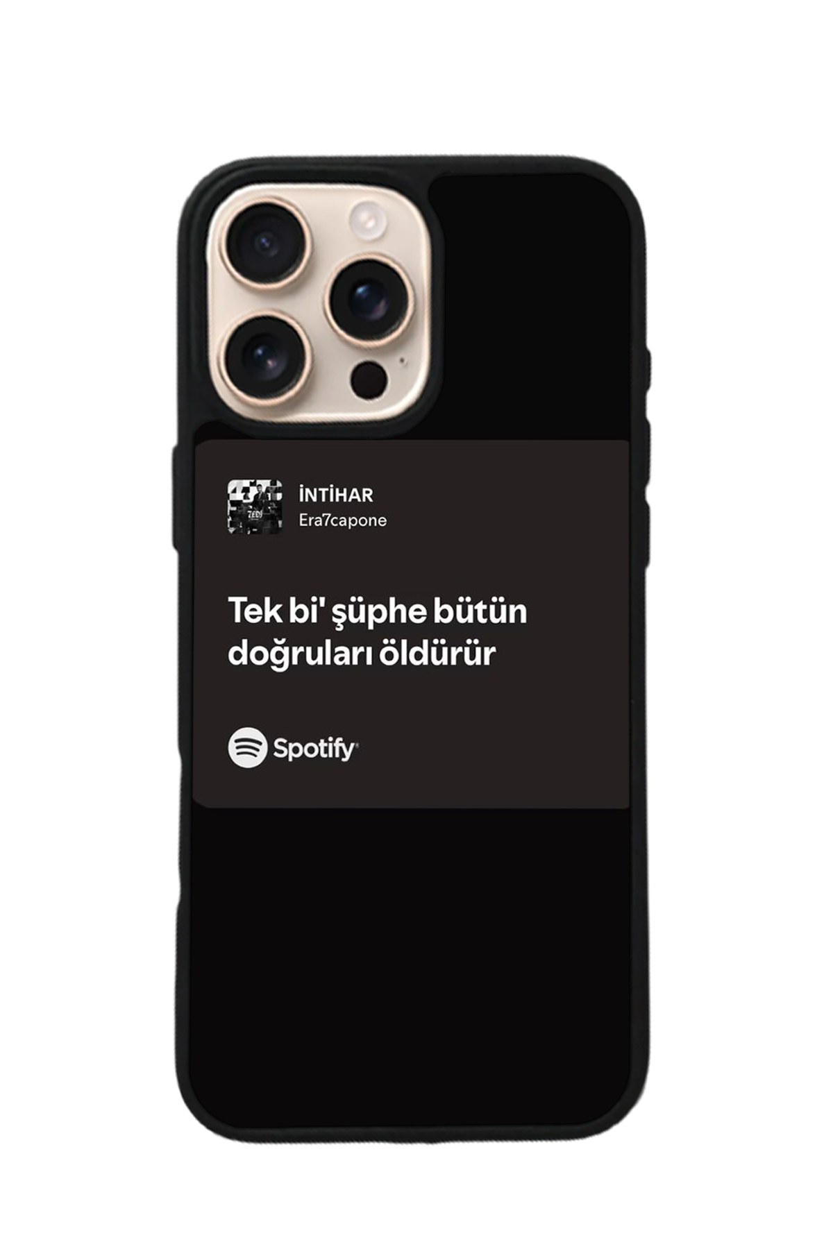 iPhone 15 Pro Max Uyumlu Sarki Sozleri Tasarımlı Glossy Premium Kılıf
