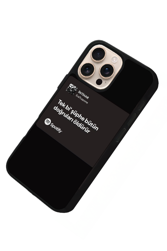 iPhone 15 Pro Max Uyumlu Sarki Sozleri Tasarımlı Glossy Premium Kılıf