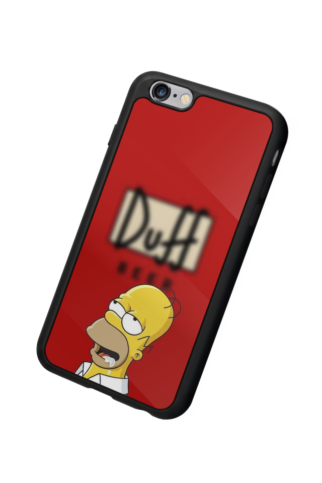 iPhone 6 Plus Uyumlu The Simpsons Tasarımlı Glossy Premium Kılıf