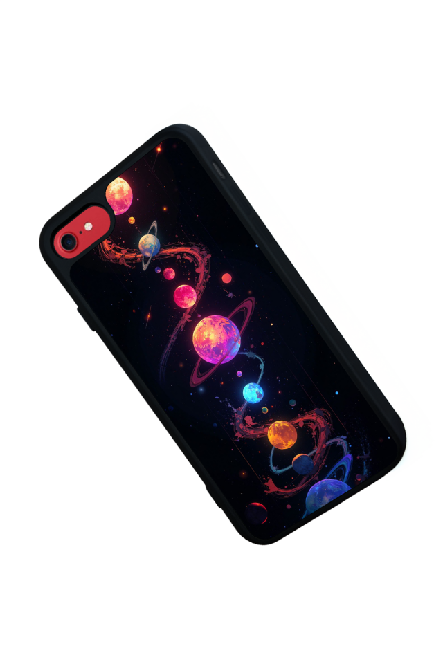 iPhone 7 Uyumlu Uzay Tasarımlı Glossy Premium Kılıf