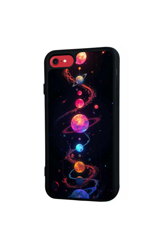 iPhone 7 Uyumlu Uzay Tasarımlı Glossy Premium Kılıf