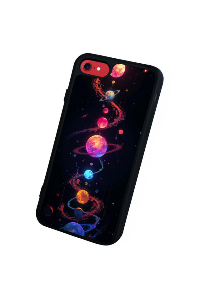 iPhone 7 Uyumlu Uzay Tasarımlı Glossy Premium Kılıf