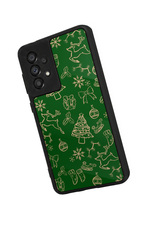 Samsung Galaxy A73 Uyumlu Yilbasi Christmas Tasarımlı Glossy Premium Kılıf