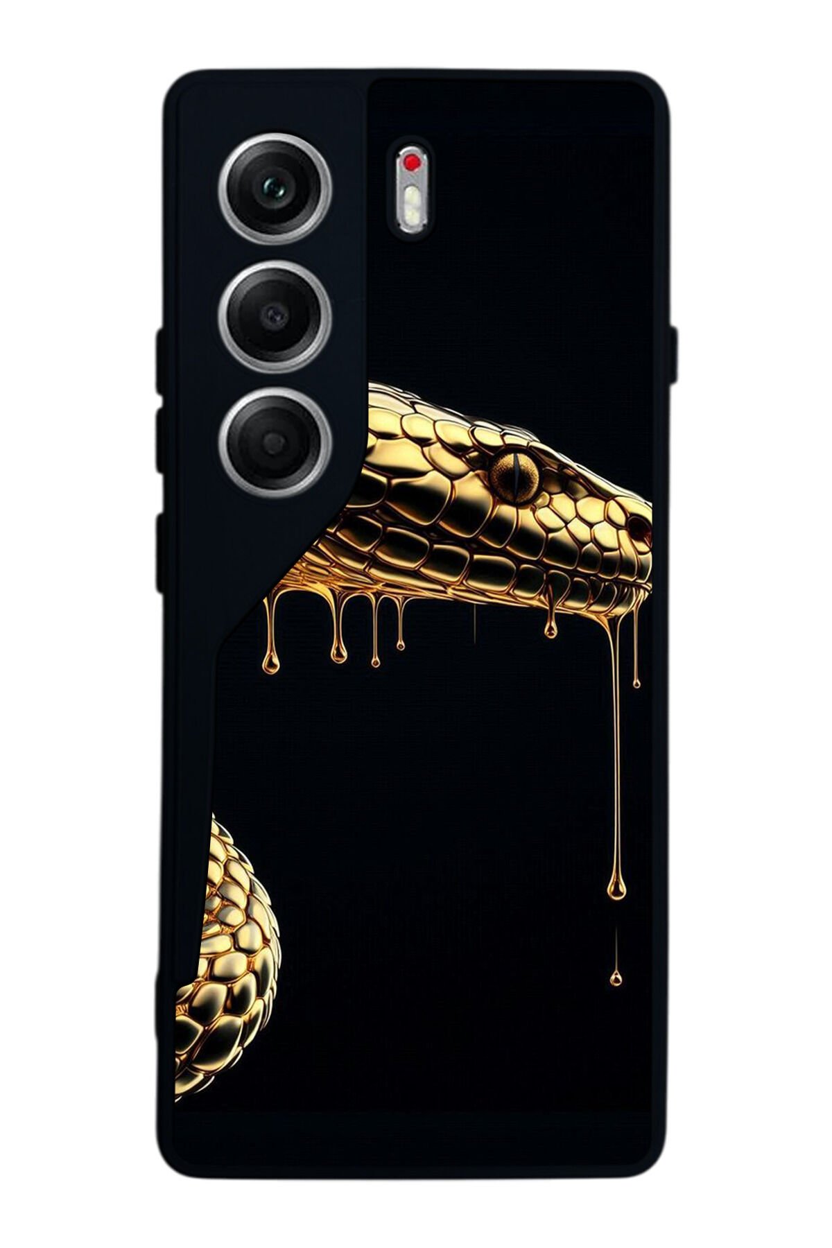 Tecno Camon 40 Uyumlu Yılan Tasarımlı Glossy Premium Kılıf