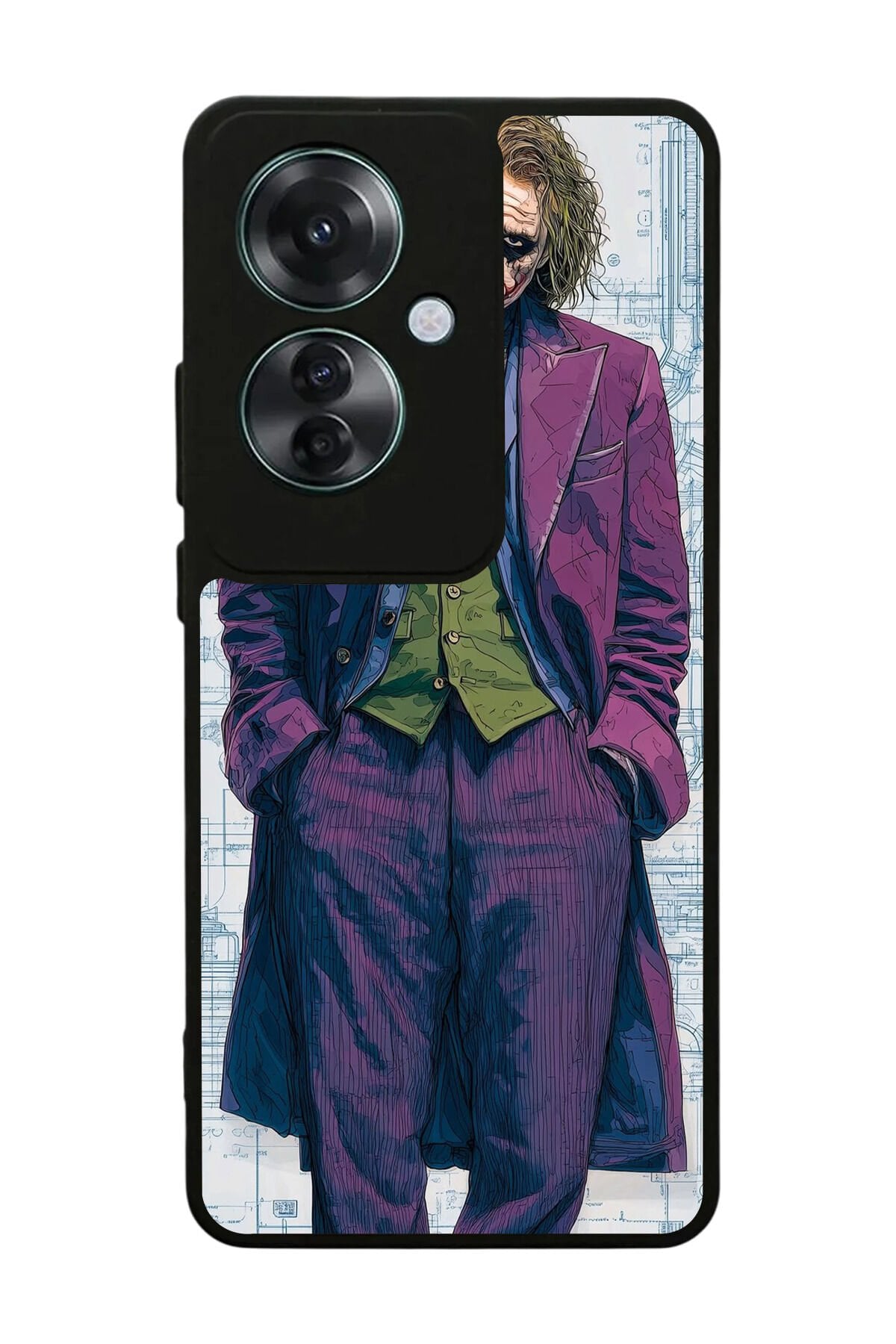 Oppo Reno 11F Uyumlu Joker Tasarımlı Glossy Premium Kılıf