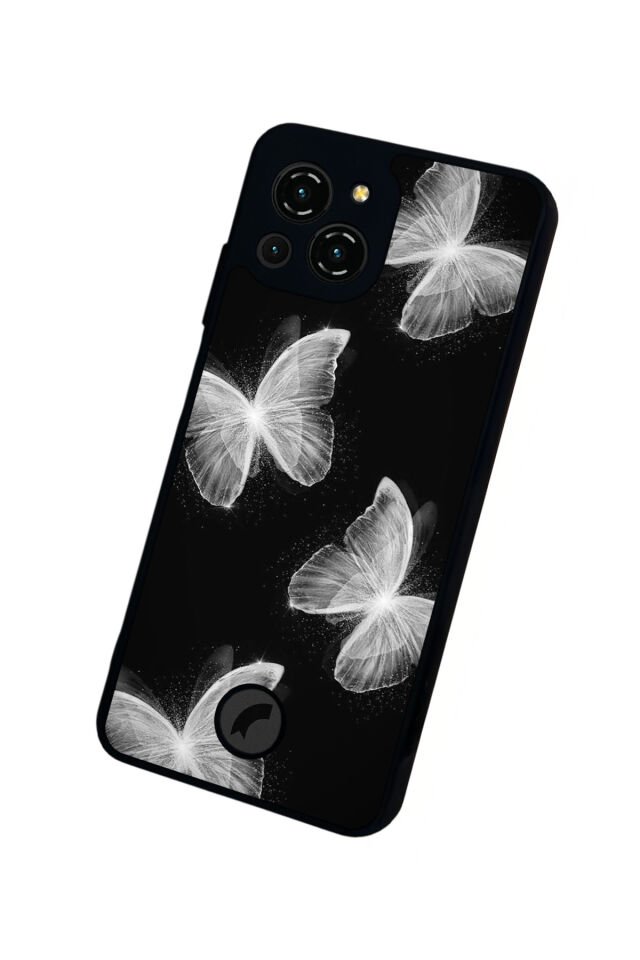 Reeder S23 Pro Max Uyumlu Kelebek Tasarımlı Glossy Premium Kılıf