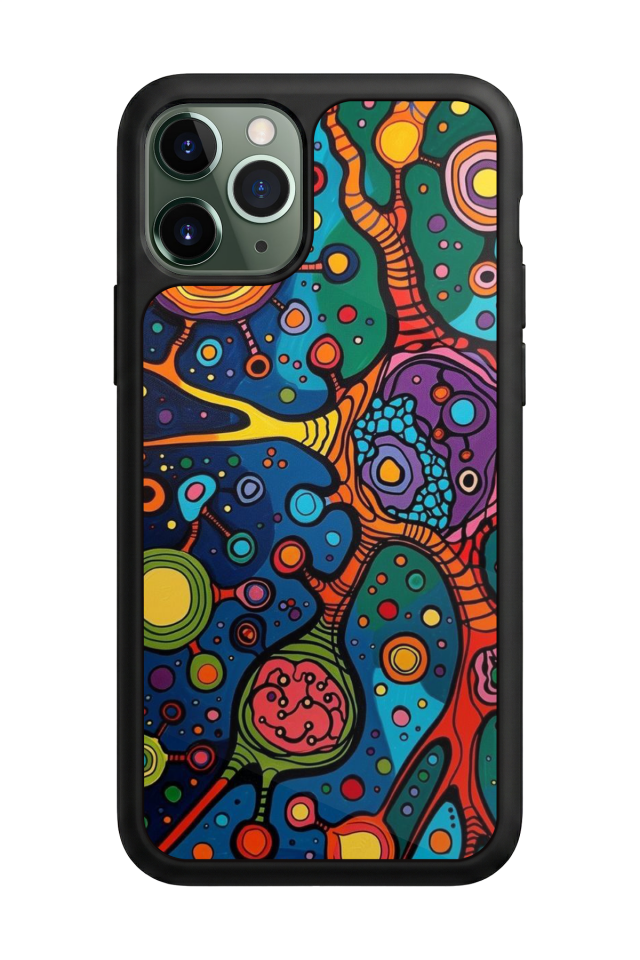 iPhone 11 Pro Uyumlu Abstract Tasarımlı Glossy Premium Kılıf