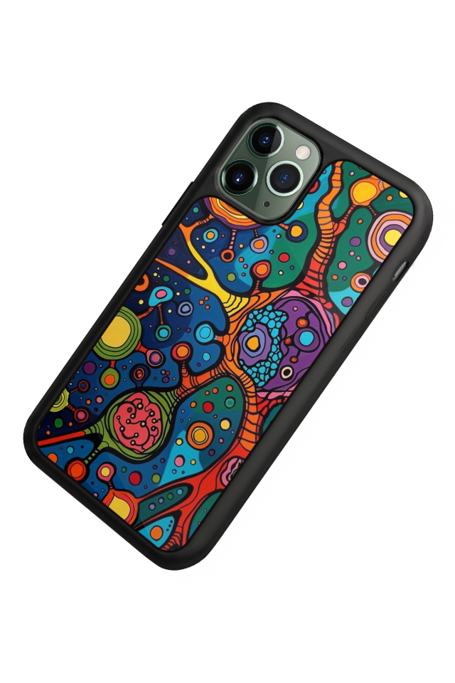 iPhone 11 Pro Uyumlu Abstract Tasarımlı Glossy Premium Kılıf