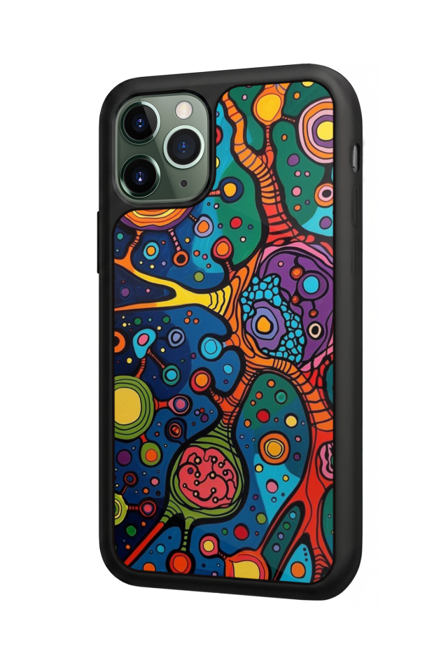 iPhone 11 Pro Uyumlu Abstract Tasarımlı Glossy Premium Kılıf