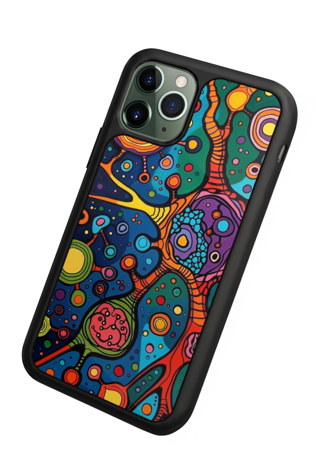 iPhone 11 Pro Uyumlu Abstract Tasarımlı Glossy Premium Kılıf