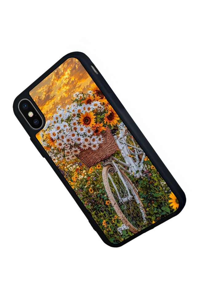 iPhone XS Max Uyumlu Cicek Tasarımlı Glossy Premium Kılıf