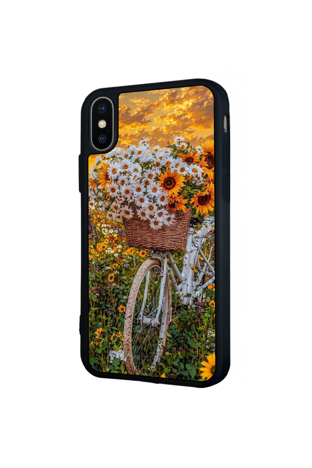 iPhone XS Max Uyumlu Cicek Tasarımlı Glossy Premium Kılıf