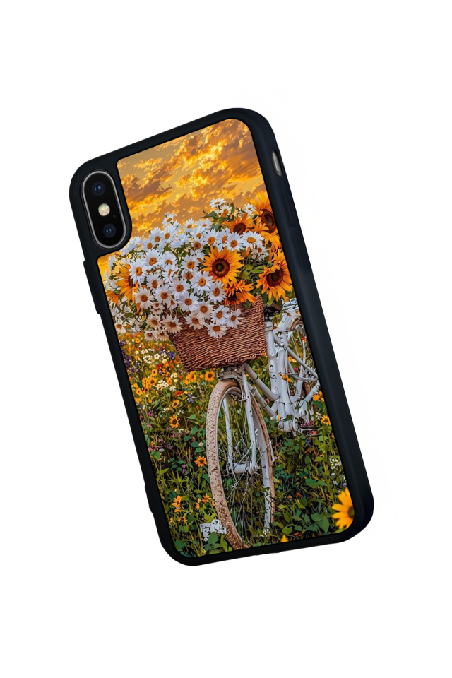 iPhone XS Max Uyumlu Cicek Tasarımlı Glossy Premium Kılıf