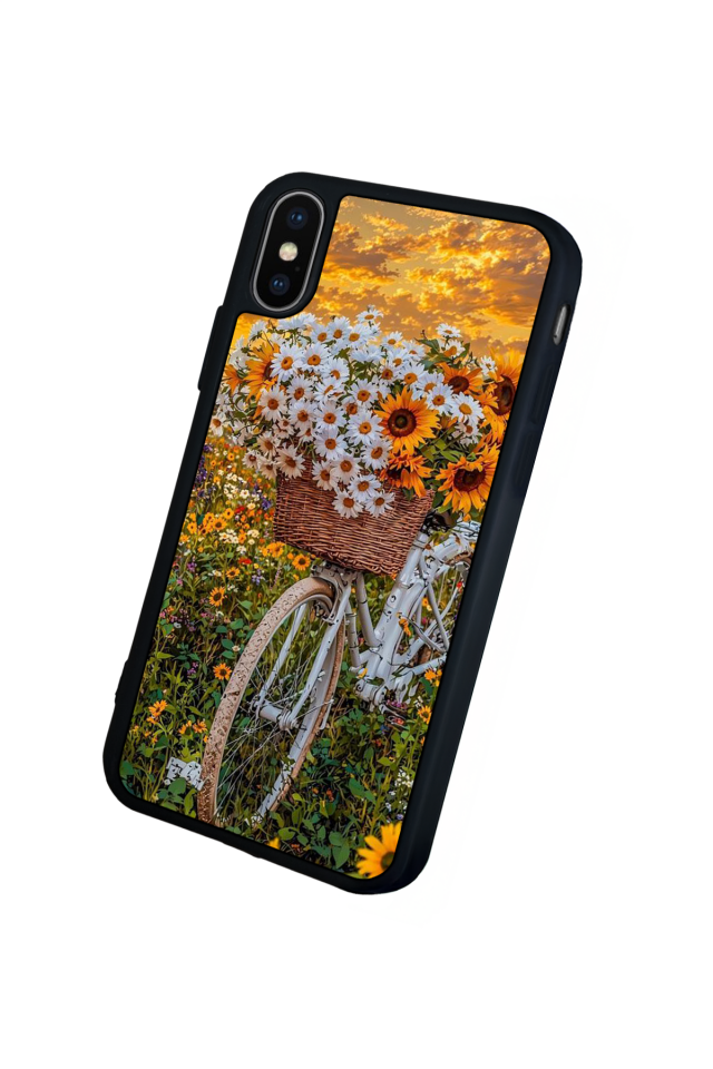 iPhone XS Max Uyumlu Cicek Tasarımlı Glossy Premium Kılıf