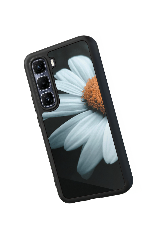 Infinix Hot 60 Pro Plus Uyumlu Cicek Tasarımlı Glossy Premium Kılıf