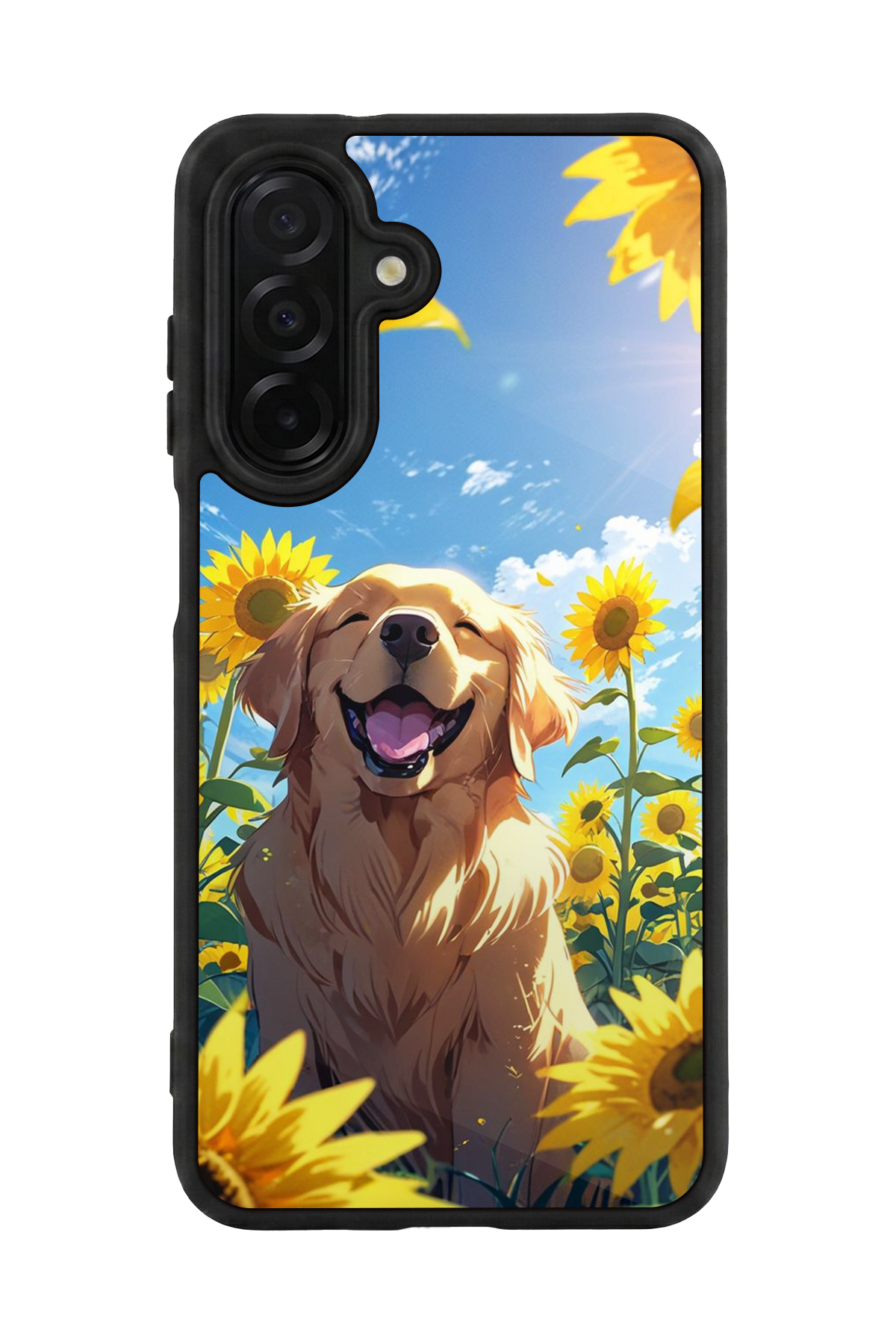 Samsung Galaxy A36 Uyumlu Golden Kopek Tasarımlı Glossy Premium Kılıf