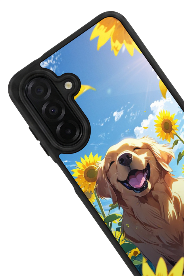 Samsung Galaxy A36 Uyumlu Golden Kopek Tasarımlı Glossy Premium Kılıf