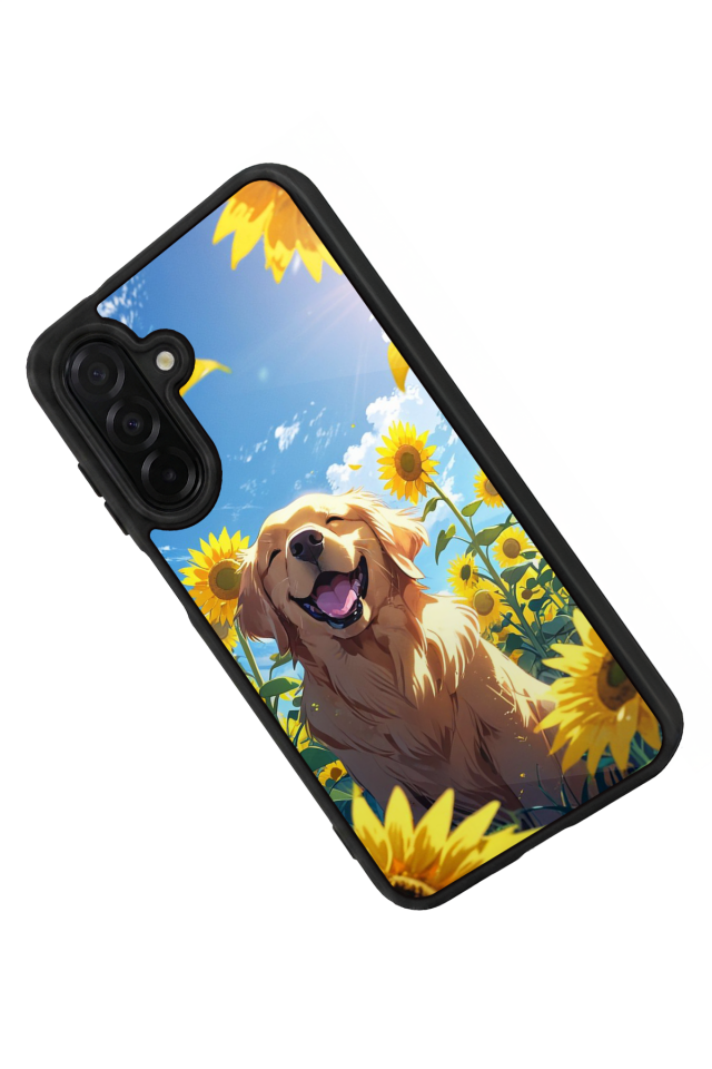 Samsung Galaxy A36 Uyumlu Golden Kopek Tasarımlı Glossy Premium Kılıf