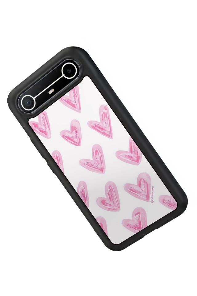 Tecno Spark Slim 5G Uyumlu Kalp Love Tasarımlı Glossy Premium Kılıf