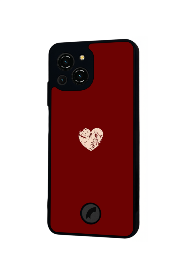 Reeder S23 Pro Max Uyumlu Kalp Love Tasarımlı Glossy Premium Kılıf